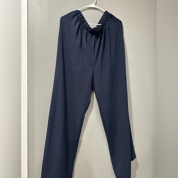 RAE MODE Elegant Navy Women's Wide-Leg Pants - Picture 3 of 10